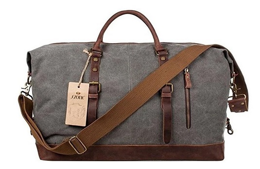 Excellent sacs de weekend homme. Le sac de voyage en cuir S-ZONE