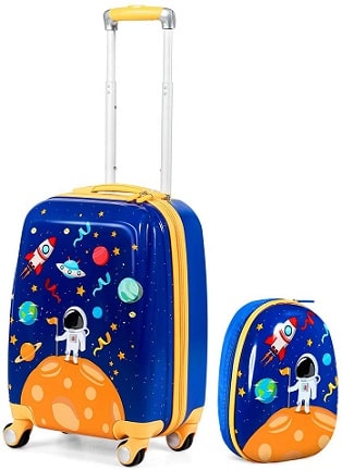 Lot de 2 valises à roulette fille Rigides GOPLUS