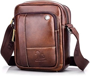 Sac à bandoulière homme cuir véritable