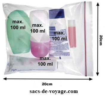 Liquides dans les bagages à main Air France