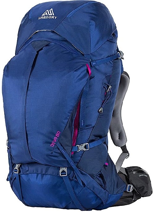 sac à dos pour femme Deva 60 litres est  sac à dos haut de gamme 