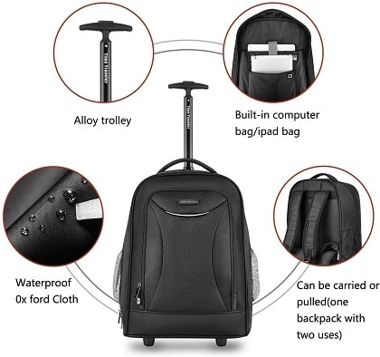 Meilleurs sacs à dos à roulettes pour les voyages