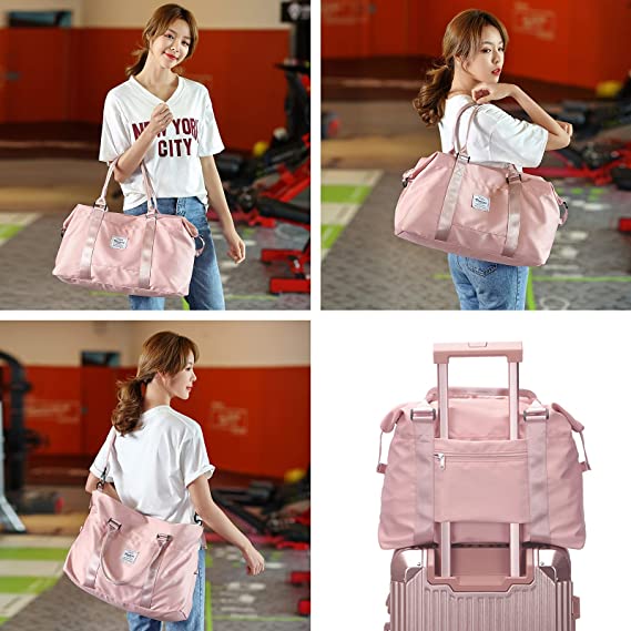 Sac de sport de voyage grand sac fourre-tout de sport pour femme, sac de  week-end sac de transport pour avion, sac de plage pour femme 