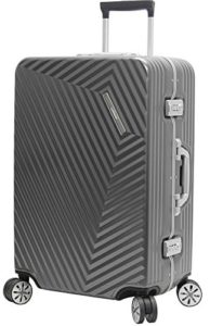 Valise Simcat 20 Pouces – Tout Aluminium – Coque Rigide Sans Fermeture éclair – Gris