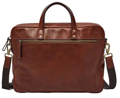 sac Fossil pour ordinateur portable en cuir