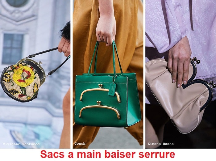 Sacs a main baiser serrure