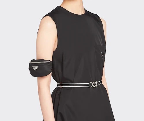 petite sac banane femme Prada