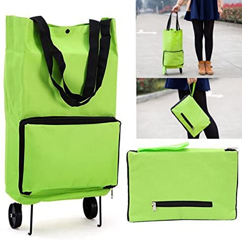 Sac de courses à roulettes pliable