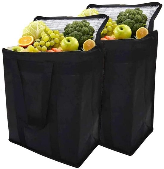 sac de courses d'épicerie congélateur