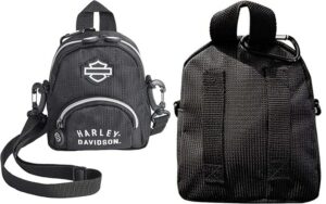 Sac à Dos Harley Davidson Noir Et Orange - Style Aigle, Sangle En Acier, Pour PC 15 Pouces - Neuf Sous Emballage