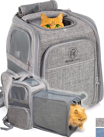 Sac à dos extensible pour chat