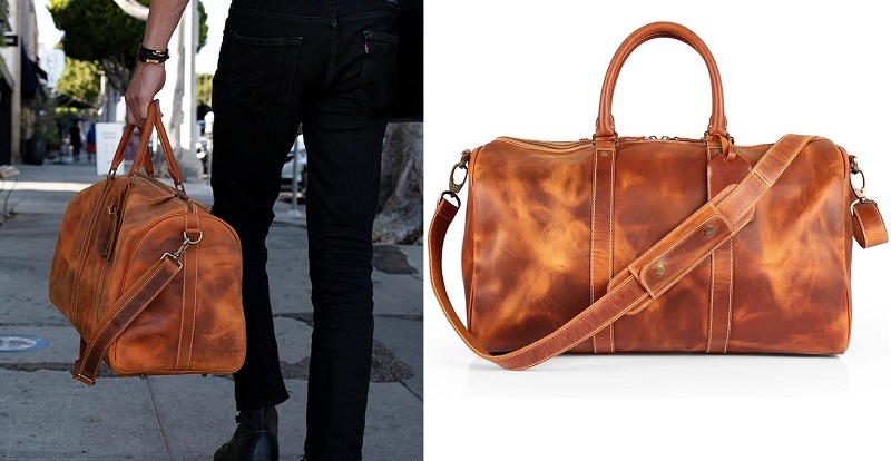 sac en cuir de voyage pour homme