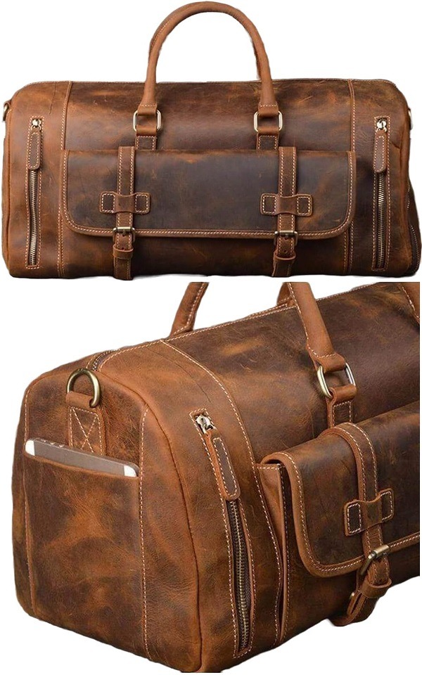 sac de voyage en cuir homme