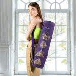 Sac à tapis de yoga 100% Coton Bio 90cm x 15cm Bleu - Sacs à tapis de Yoga | Boutique Yoga