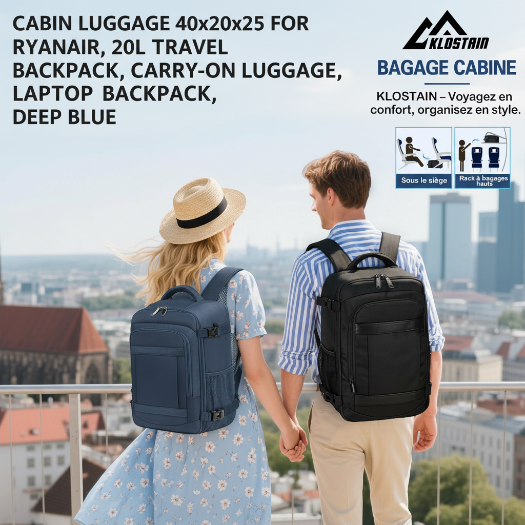 Sac cabine sous siège avion