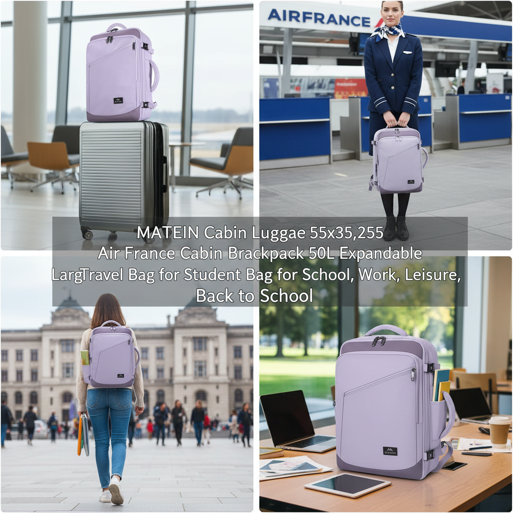 Sac a dos cabine sous siège avion